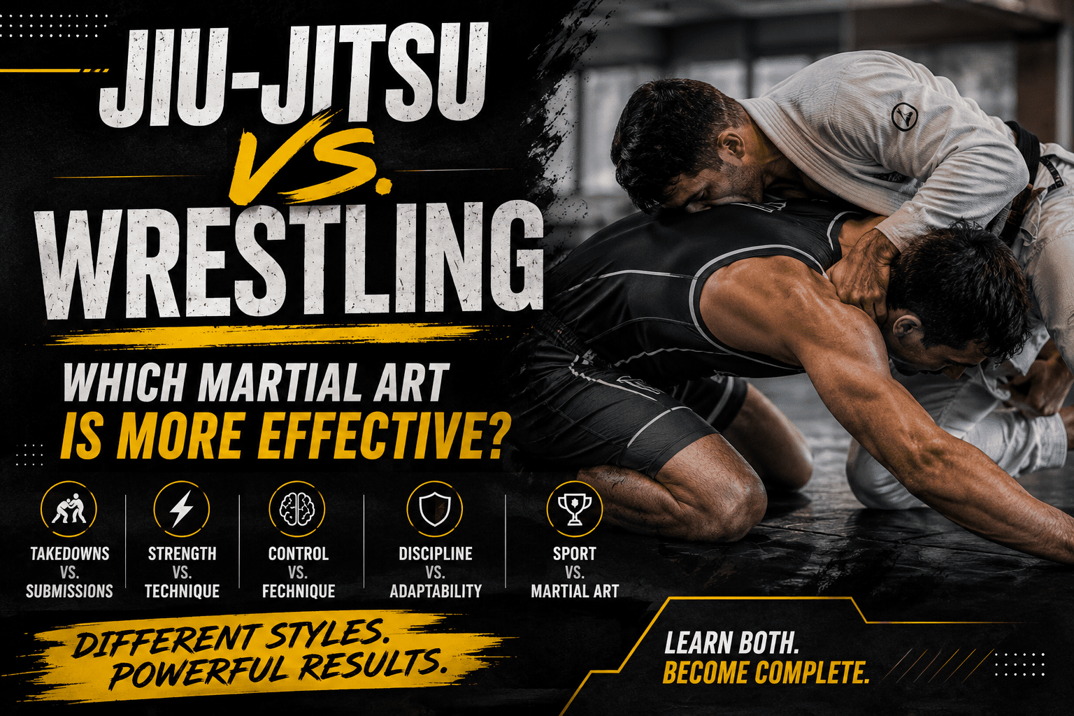 jiu jitsu vs wrestling